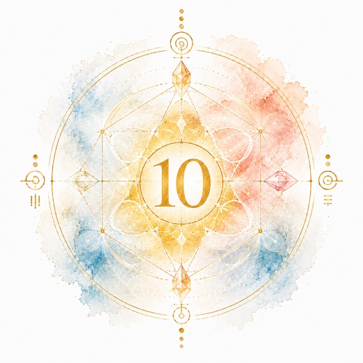 マヤ暦の銀河の音10のイラスト